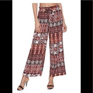 New Look Printed Bag Paper Waist Pants Never Worn